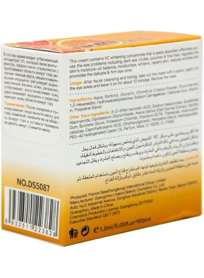 DISAAR Beauty Vitamin C Series Eye Mask Anti Wrinkle Dark Circles Removal Under Eye Vitamin C Eye Patches - Image 2